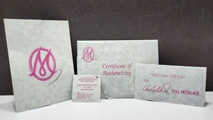 Certificado de autenticidad Marie Osmond para brote de rosas clásico americano #672 - Imagen 1 de 14