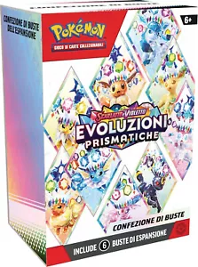 Pokemon Prismatic Evolutions Bundle 6 Envelopes Ita Sealed Sealed - Picture 1 of 4