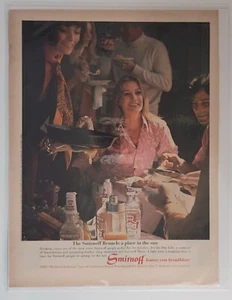 Vintage Rare 1969 Smirnoff Vodka Ad - A Place in the Sun - The Smirnoff Brunch - Picture 1 of 4