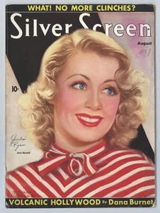 SILVER SCREEN Magazine - JOAN BLONDELL Cover Over 100 Great pics - Aug, 1937 - Picture 1 of 12