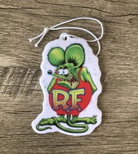 2X Ambientador Rat Fink Hogar Coche Camión Espejo Ambientador Aroma Hielo Oscuro - Imagen 1 de 2