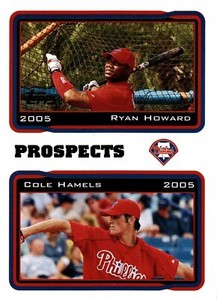 2005 Topps #689 Ryan Howard / Cole Hamels PROS