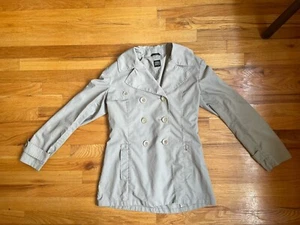 Cinzia Rocca Women's Button Down Trench Coat Jacket Beige Size 6 - Picture 1 of 8