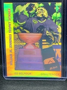 Ed Belfour 1991 Upper Deck Jennings Trophy Hologram #AW2Chicago Blackhawks e - Picture 1 of 2