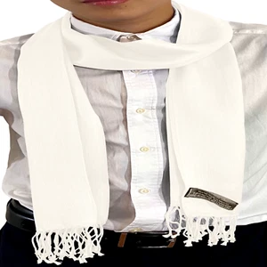 CJ Ropa Crema Para Hombre Color Liso Moda Nepalí Bufanda Segundos Bufandas Envolturas - Imagen 1 de 10
