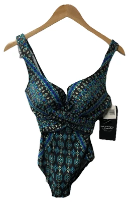 Traje de baño para mujer Miraclesuit adelgazante escape con aros moldeado copa sujetador 10 Foto 1 de 4