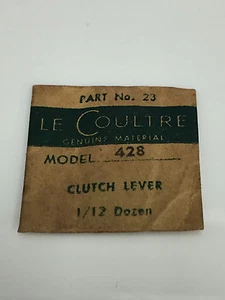 LE COULTRE 428 PART No 23 GENUINE ORIGINAL CLUTCH LEVER NOS - Picture 1 of 2