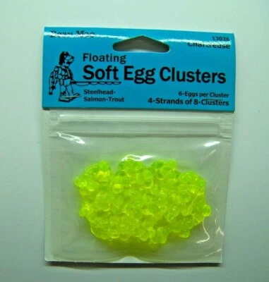 Beau Mac Floating Soft Egg Strands Cluster Chartre Steelhead/Salmon/Trout #13026