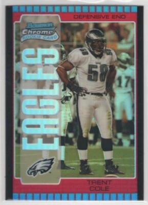 2005 Bowman Chrome Red Refractors No203 Трент Коул RC дебютант - Изображение 1 из 2