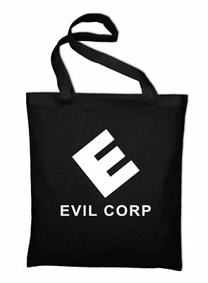 Evil Corporation Jutebeutel Corp Borsa In Stoffa Mr Robot Fsociety Fan - Immagine 1 di 4
