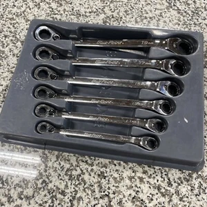 Blue-Point BXORM706 25° Offset Reversible 12Pt Ratcheting Box Wrench Set 8-19 mm - Picture 1 of 3
