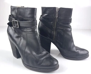 Botines de cuero negro Frye para mujer talla 7 - Imagen 1 de 8