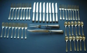 EXTREMELY RARE CONCORD NEW HAMPSHIRE SILVER COMPANY STERLING FLATWARE SET - Picture 1 of 11