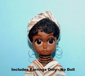 ROUND REPRO Earrings ONLY for Susie Sad Eyes Soul Sister/Slicker Made with LoVe - Picture 1 of 4