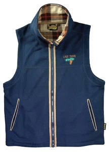 Chaleco Renegade Club Lake Tahoe Para Hombres Pequeño Franela Forrado Estación de Esquí Pana Azul - Imagen 1 de 14