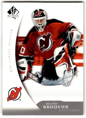 2005-06 SP Authentic Martin Brodeur #57 New Jersey Devils - Image 1 of 2