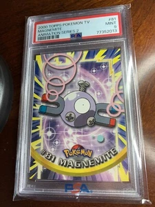 Topps Pokemon TV #81 2000 Magnemite PSA 9 como nuevo - Imagen 1 de 2