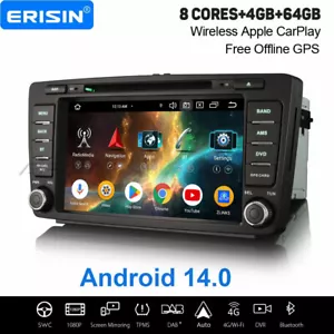 8" 64GB Android 14 Autoradio GPS CD Für Skoda Octavia Superb Yeti Rapid Roomster - Bild 1 von 24