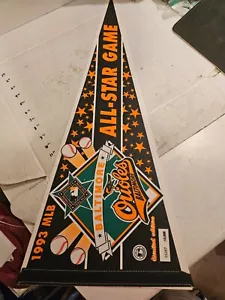 VINTAGE MLB BALTIMORE ORIOLES 1993 ALL STAR GAME 30" PENNANT LIMITED EDITION - Picture 1 of 12