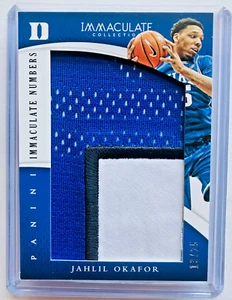 2015 PANINI IMMACULATE COLLECTION MULTI-SPORT NUMBER PATCH 42 JAHLIL OKAFOR /25 - Picture 1 of 3