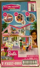 New Barbie Estate Malibu House Playset With 25 Plus Themed Accessories