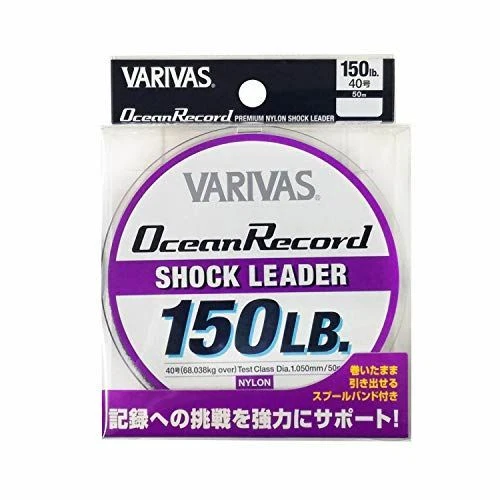 VARIVAS VARIVAS Ocean Record Shock Leader Nylon 50m #40 150lb Nuevo Foto 1 de 1