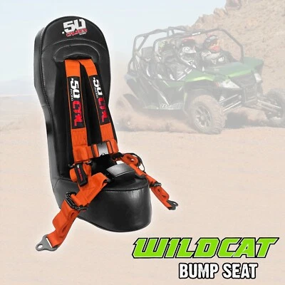 Asiento trasero Arctic Cat Wildcat con arnés de 2" 4 puntos hebilla estilo automático NARANJA Foto 1 de 4