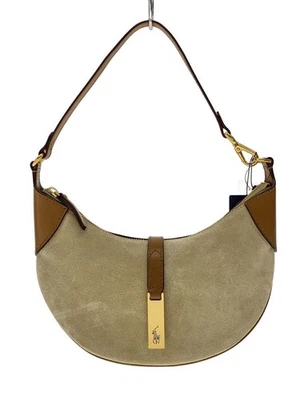 Polo Ralph Lauren Polo ID Gamuza Mini Bolso de Hombro Gamuza Beige WAPOBAG02V20176 Foto 1 de 4