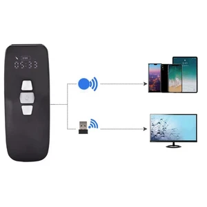 Wireless Barcode Scanner 3 In 1 2.4G Usb Wired Handheld Mini Barcode Scan AM - Picture 1 of 24