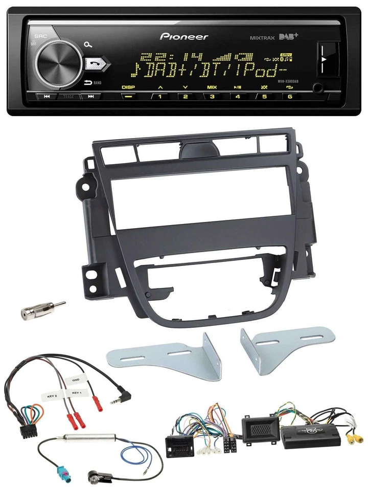 Pioneer Bluetooth USB DAB Lenkrad Autoradio für Opel Meriva B ab 2010 - Bild 1 von 4