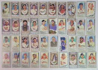 (40) Allen & Ginter Mini Gold Black Border Parallel Lot Star HOF 2017 2020 - Image 1 of 4