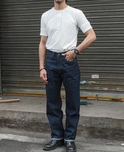Lot 801ZXX 1954 Selvedge Denim Jeans Bronson Mfg. Blau - Bild 1 von 23