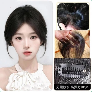 Pelucas para mujer 3D rizadas francesas toupee clip encaje sintético - Imagen 1 de 14