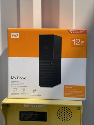 Western Digital WDBBGB0120HBK-NEWM 12TB External Desktop Hard Drive (Black) - Image 1 of 3