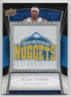 Parche UD Premier Stitchings 2007-08/50 Allen Iverson #PS-AI Foto 1 de 2