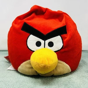 Jay Franco 16" ROSSO Angry Bird Peluche Grande Cuscino Microperla - Foto 1 di 4