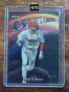 2025 Topps Finest (6) Trea Turner/Phillies /10, /25, /250, /300, Refractor - Picture 1 of 6