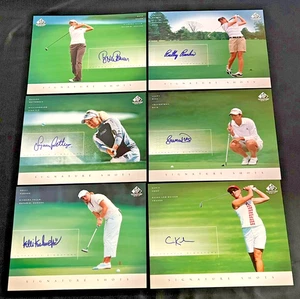 2004 SP GOLF SIGNATURE SHOTS AUTO AUTOGRAPHED 8X10 PHOTOS LOT OF 6 LPGA - Picture 1 of 8