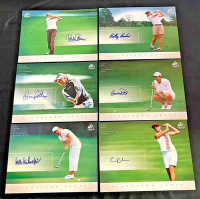 2004 SP GOLF SIGNATURE SHOTS AUTO AUTOGRAPHED 8X10 PHOTOS LOT OF 6 LPGA - Image 1 of 4