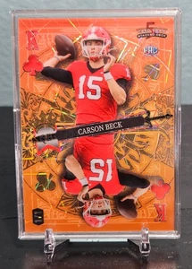 2024 Wild Card Carson Beck 1/1 Orange Mirror - Bild 1 von 2