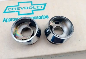1965 Impala Bel-Air Biscayne NOS GM AM AM/FM Radio Knob Bezels 65 SS 409 327 - Picture 1 of 5