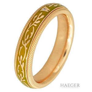 Wellendorff Pistazien Fantasie Ring Gr. 55 Gelbgold 750/ 18 Karat - Bild 1 von 4