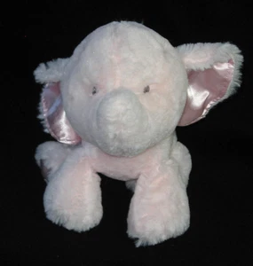 Nat & Jules Elyssa Elephant Pink Satin All that Glitters Baby Lovey Plush Moon - Picture 1 of 5