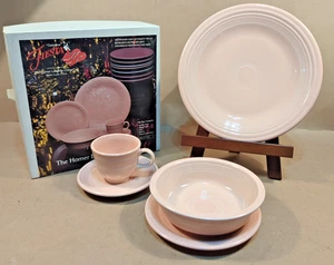 Fiesta Ware Homer Laughlin Vintage apricot 5-teiliges Gedeck Box F104 mit Box - Bild 1 von 11