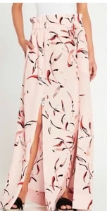 Sass & Bide Maxi Skirt Size 8 Pink Viscose Splits Elastic Waist Wonderment - Picture 1 of 5