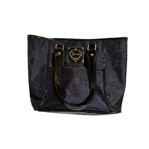 Bolso de Mano Harrods Negro de Nylon Bolso de Hombro Logo Shopper Cartera de Todos los Días - Imagen 1 de 10