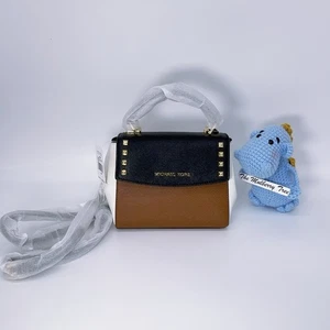 Michael Kors Tricolor Leather Mini Karla Top Handle Chain Crossbody Bag Purse - Picture 1 of 14
