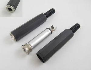 10x 6.35mm 1/4" Female Stereo Plastic Cover Handle Head Audio Connector Adapter - Picture 1 of 4