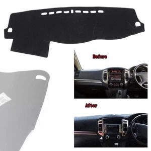 Dash Cover Mat Dashboard Pad Interior Dashmat Black for Mitsubishi Pajero 08-16 - Picture 1 of 10