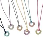 Pendant Choker Heart Pendant Necklace Love Necklaces Acrylic Material Jewelry